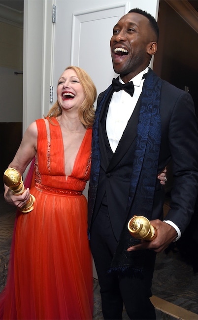 Patricia Clarkson, Mahershala Ali, 2019 Golden Globe Awards, Golden Globes, Candids